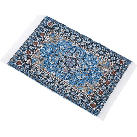 Tapis tissé pour maison de poupée à l'échelle 1:12, motif unique, accessoire de décoration miniature exquis (1/5)