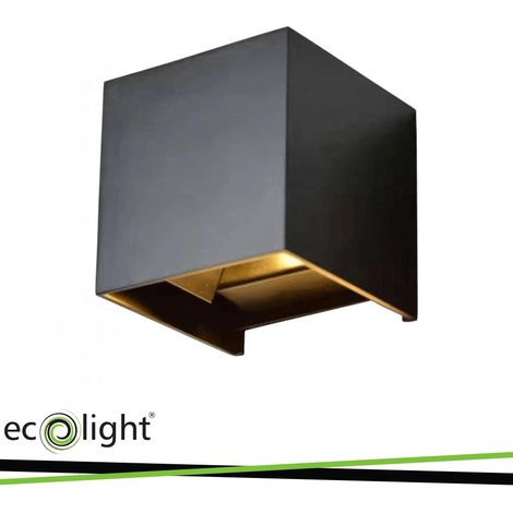 Lampada da parete per esterni a LED da 7W con otturatore mobile IP65 Ecolight EC20110 (1/2)