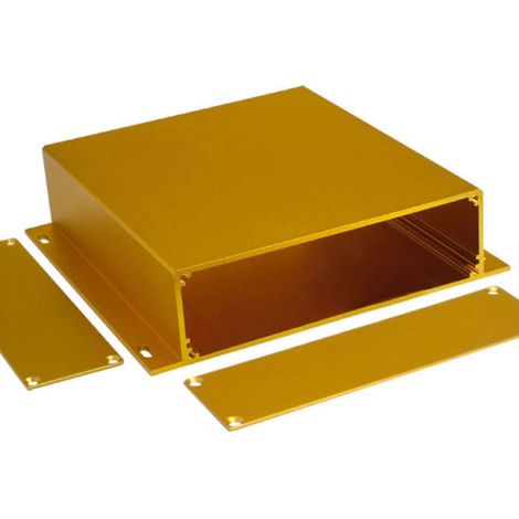 Boîtier métallique en aluminium pour circuit imprimé (5,91 x 6,22 x 1,53 pouces) destiné à la fabrication de projets électroniques. (1/4)