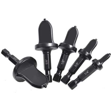 Outil d'expansion de tube en cuivre 5pcs Air Climating Conditionnement Expanseur Expanseur Swaging Tool Drift Bit Type Tlakeing Tools HSS Expanseur de tube de poignée hexagonale (1/5)