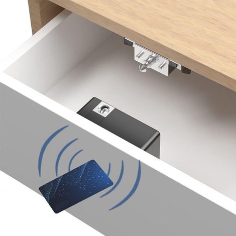 Serratura intelligente per armadi, serrature per armadi, serratura per cassetti, sicurezza per armadi, serrature magnetiche invisibili per armadi, batteria non inclusa (1/5)