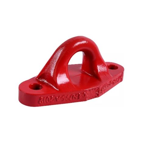 Point d'ancrage antichute fixe en aluminium – Normes EN 795 Classe A – Résistance jusqu'à 150 kg – Couleur rouge – Tractel (1/2)