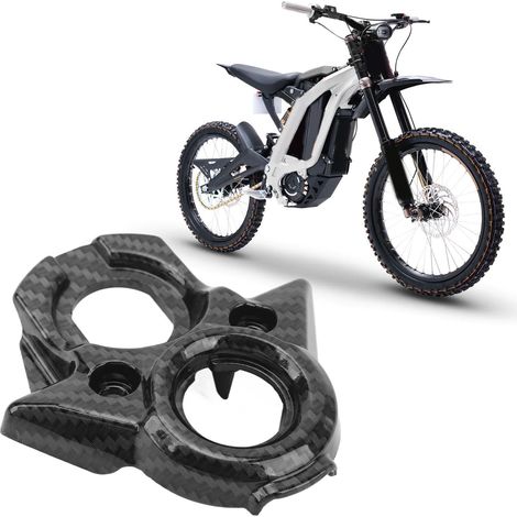 Motorradzubehör: Mittelkonsolenabdeckung mit Carbonfaser-Textur für SurRon Light Bee X/S (1/5)