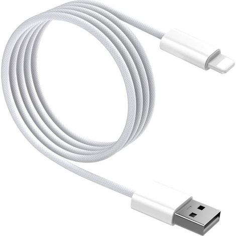 TRAHOO Lot de 1 Câble iPhone Lightning 1M Certifié Charge Rapide en PVC Durable Compatible avec iPhone 15/14/13/12/Pro/SE - Ref1820 (1/5)