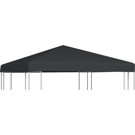 vidaXL Gazebo Top Cover 310 g/m² 3x3 m Grey