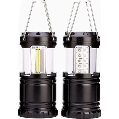 2 Pièces éclairage De Secours Pliable Lanternes Extérieures Portatives Etanche Lampe De Pêche Pliables Eclairage De Secours Lampe Camping Alimenté Par Pile Pour Camping Faire De La Pêche Aventure (1/5)