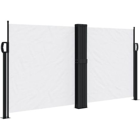 vidaXL Tenda da Sole Laterale Retrattile Bianco 120x600 cm (1/5)