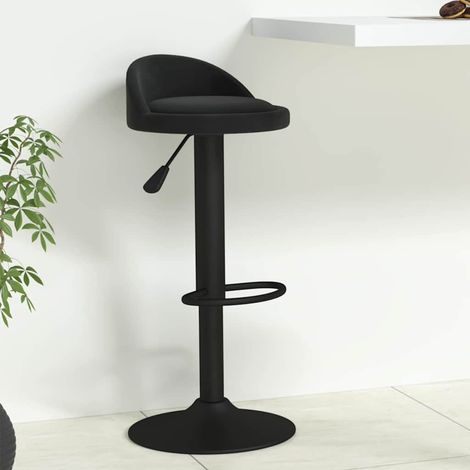 Tabouret de bar Tabouret Haut - Fauteuil de bar Noir Velours BV200169 - BonneVie (1/5)