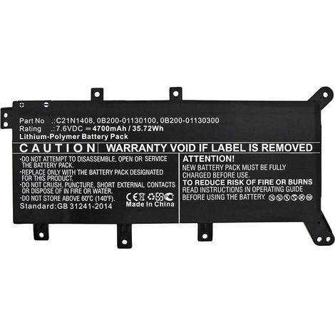 Batería para portátil CoreParts Asus, mbxas-BA0238
