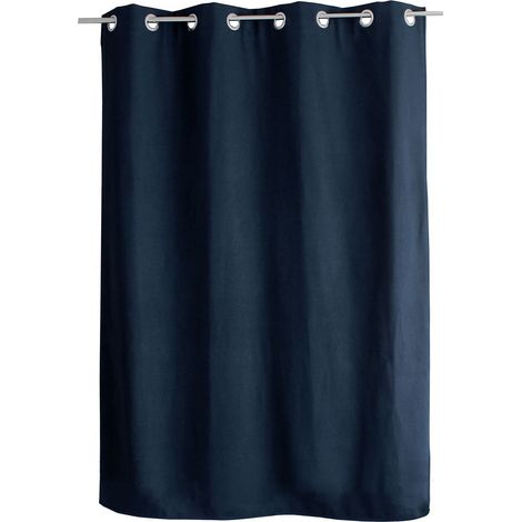 Rideau thermique FJORD 140 x 180 cm – Toile polyester – Doublure polaire noire - 140x180cm - Bleu marine
