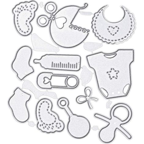 Schneideschablonen für Scrapbooking, Prägemaschinen, Stanzformen, für Sizzix Big Shot und andere Stanzmaschinen (F)-- (1/5)