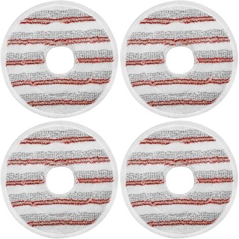 4 rote Reinigungspads kompatibel mit Vileda Spin and Clean Mop Nachfüllpackungen, waschbare und wiederverwendbare Mikrofaser-Reinigungspads (1/5)