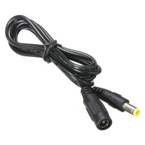 Verlängerungskabel mit 5,5 mm x 2,1 mm Stecker (männlich/weiblich) – Länge: 1,2 m (1/5)