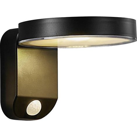 Nordlux RICA Lámpara Solar de Pared Negra 12 cm