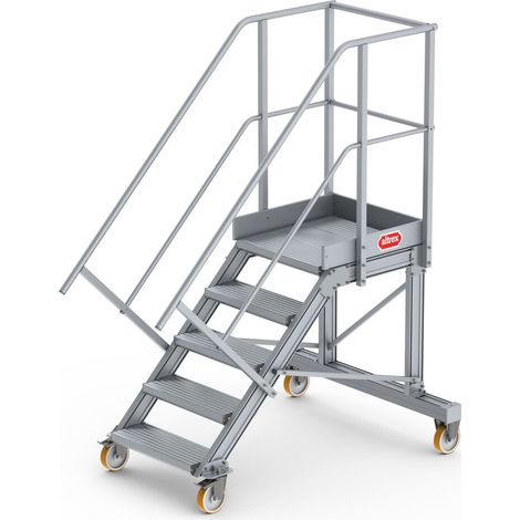 Altrex Podesttreppe fahrbar 45° 5 Stufen