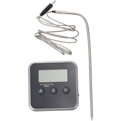 Thermomètre à Viande pour Barbecue Numérique Noir Sonde (1/5)