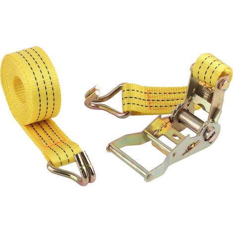 Sangles de serrage portables réglables, courroies de chargement à cliquet, attaches de bagages (3 mètres / 9,8 pieds) (1/5)