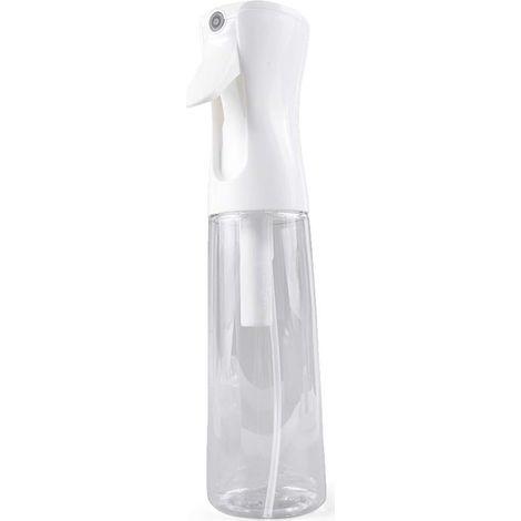 Vaporisateur d’Eau, Pulvérisateur de Coiffure, jet de brume fine continue Bouteille de Vaporisateur 300ml Bouteille d'eau en plastique vide pour la coupe de cheveux, coiffeur, styliste, nettoyage(Tran (1/5)