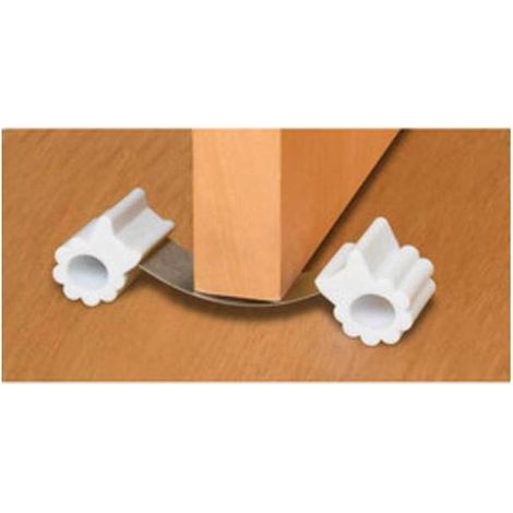 6 x FERMAPORTA IN GOMMA FLESSIBILE TRASPARENTE FIG.12