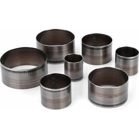 Set di punzoni rotondi per cuoio - Set di punzoni cavi per cuoio da 7 pezzi - Set di punzoni manuali per cuoio - Fustella per cuoio (1/4)