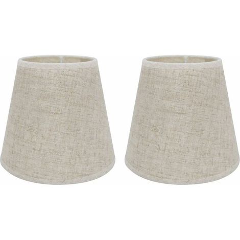 Set mit 2 E14-Lampenschirmen für Nachttisch, Kristallwandleuchte, Lampenleuchter (1/5)