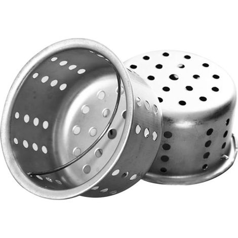Geeignet für 5-teilige Edelstahl-Spülbecken-Siebgriffe, Schmutzabflusssieb, Filter für Badezimmer, Lebensmittel, Haare, rostfrei (1/2)