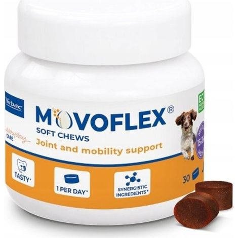 Complément alimentaire pour chiens VIRBAC MOVOFLEX M pour les articulations, 30 comprimés
