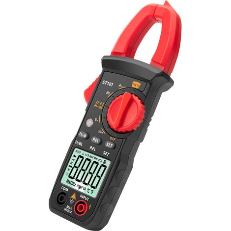 Pince multimètre numérique ANENG ST181 4000 points, 400A AC, calibre automatique, test NCV, rétroéclairage, mesure tension CA/CC, résistance, capacité, diode, fréquence, ampèremètre universel (1/4)