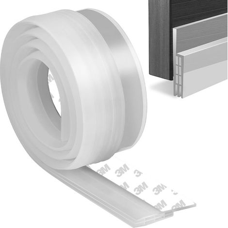 Joint D'étanchéité pour Bas de Porte, Anti-Poussière, Imperméable, Auto-Adhésif et Insonorisant, Autocollant Pare-Brise Chambre [6 Trous] 1 Mètre (1/5)