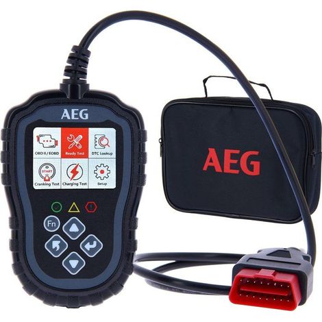Diagnosetool - AEG - OBD2 Evol 2 - Starttest - Zustand der Ladeleitung - Fehlercodes auslesen (1/5)