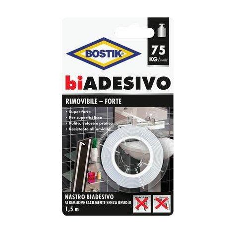 DOPPELSEITIGES KLEBEBAND „ABNEHMbar-STARK“ BOSTIK 19 mm x 1,5 m