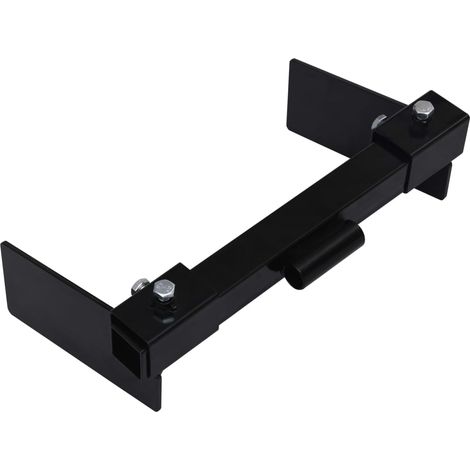 Snow Plow Adapter for Lawn Mower Black vidaXL