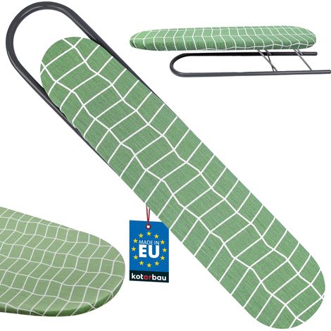 KOTARBAU® Jeannette Repassage Manches - Mini Planche a Repasser - 50 x 11 cm - Planche à Repasser Pliable - Housse Verte (1/4)