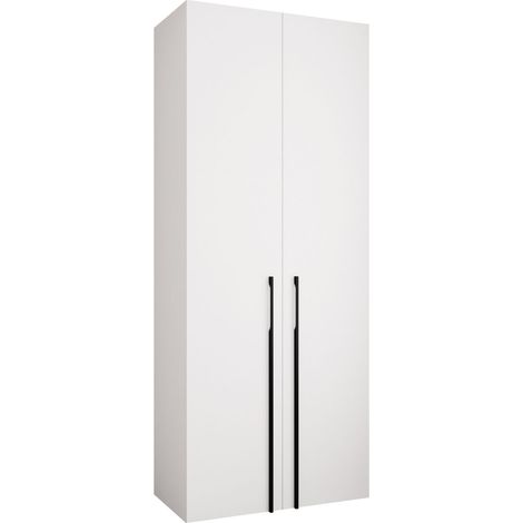 Armoire Hartford 569, Blanc, 246x100x52cm, Portes d'armoire: Avec des charnières, Nombre d'étagères: 6 (1/5)