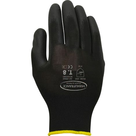 Gants de manutention travaux de bricolage - T10 - Noir (1/2)