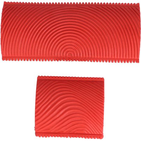 2Pcs/Set Rubber Serrated Wood Grain Effect Brush Painting Tools DIY Wall Decoration
