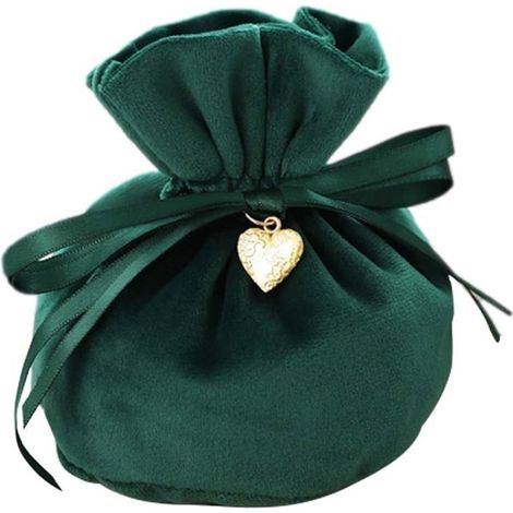 10 pièces Sacs Cadeaux en Velours, Pochettes à Bijoux à Cordon, Sacs Cadeaux réutilisables Portables (1/5)