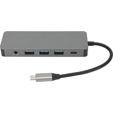 Questo hub USB-C offre tre modalità di visualizzazione, una trasmissione del segnale stabile e un'ampia compatibilità con i computer desktop. È caratterizzato da un design 11 in 1, una porta HDMI 4K a