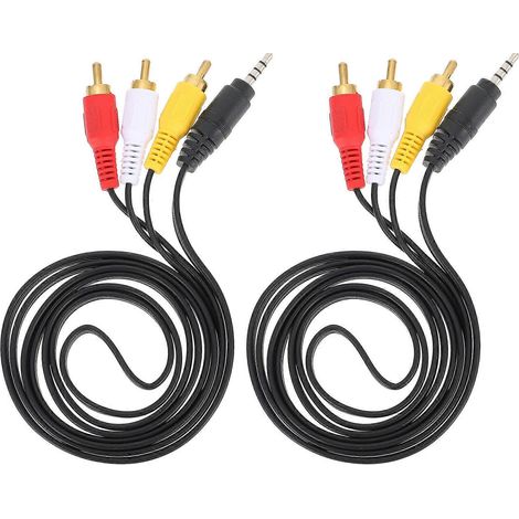 câbles RCA 3,5 mm vers 3 RCA stéréo, câble de sortie audio/vidéo. (1/5)