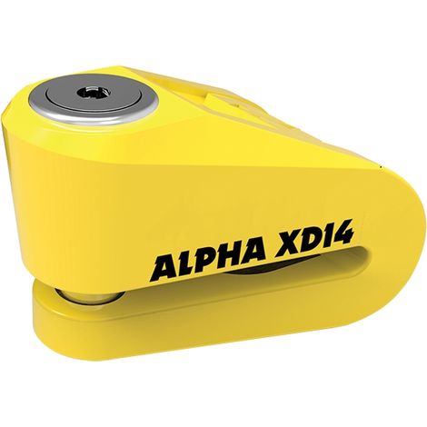Antivol de disque de frein mécanique Oxford Alpha XD14 14 mm jaune