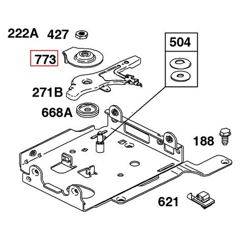 Tope motor cortacésped original BRIGGS & STRATTON 694258