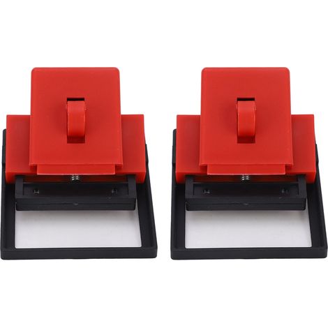 Ortviai Verrouillage pour disjoncteur à pince BD-D12 – 2 pièces en PA66 résistant, largeur max. 42 mm