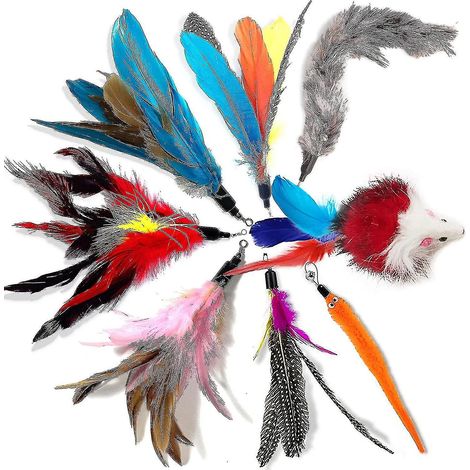 Les recharges interactives pour baguette magique à plumes Toys Feather Wand incluent des pièces de rechange. (1/3)