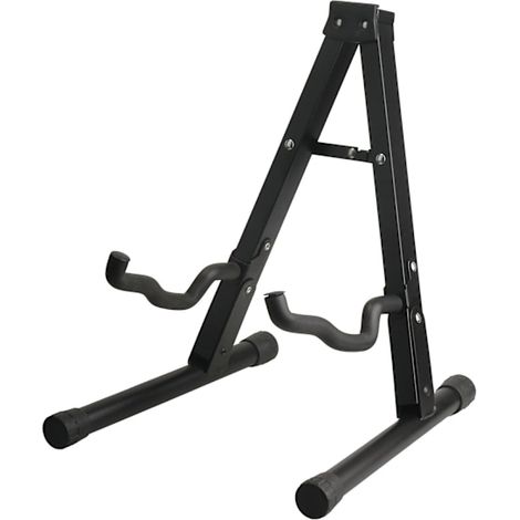 LYERCW - Support de guitare en fer noir - Design pliable unique, support stable en forme de A pour présenter une basse - Parfait (1/4)