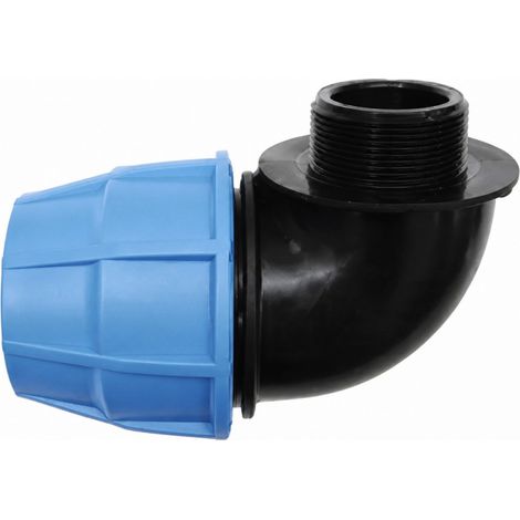 Gomito maschio a 90° con attacco filettato, SFERACO, 25/20X27