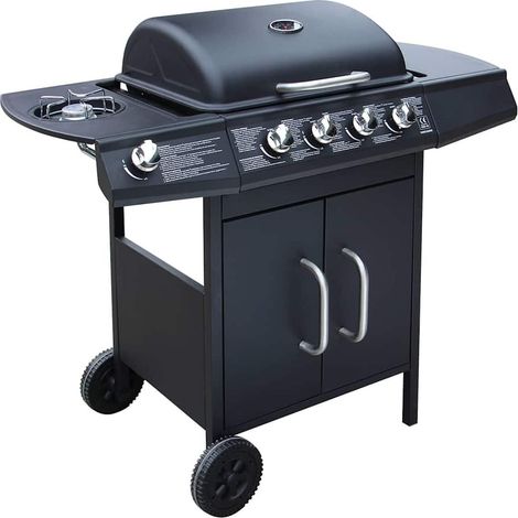 Maison Exclusive - Barbecue e Griglia a Gas 4+1 Fornelli Nero (1/5)