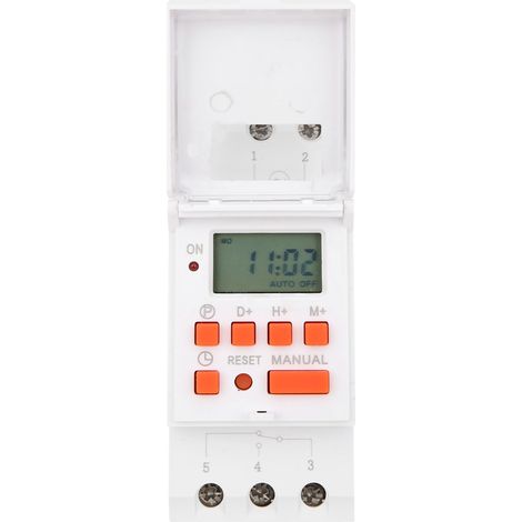 Digitaler Timer mit LCD-Anzeige, Spursteuerung, AHC15A, AC 220–240 V, Industriestecker (1/5)