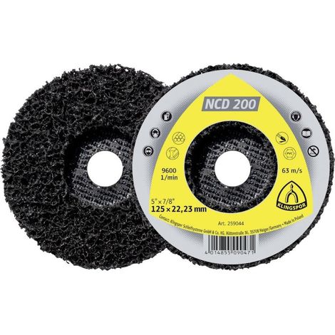 Disque pour nettoyage ou meulage 115x22,2mm Klingspor (1/2)