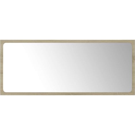 Maison Exclusive - Specchio da Bagno Rovere Sonoma 90x1,5x37 cm Legno Multistrato (1/5)