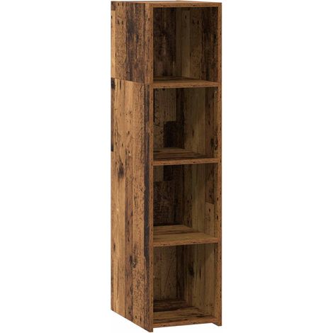 Aparador alto Madera envejecida 30 x 41 x 124 cm vidaXL (1/5)